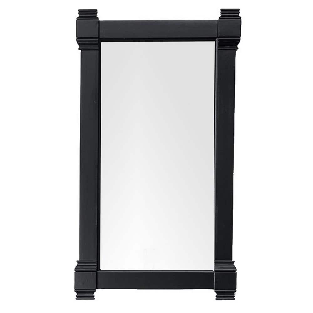 James Martin Vanities Brittany Black Onyx Rectangular Wall Mirror 21.7 x 39.2 Inches