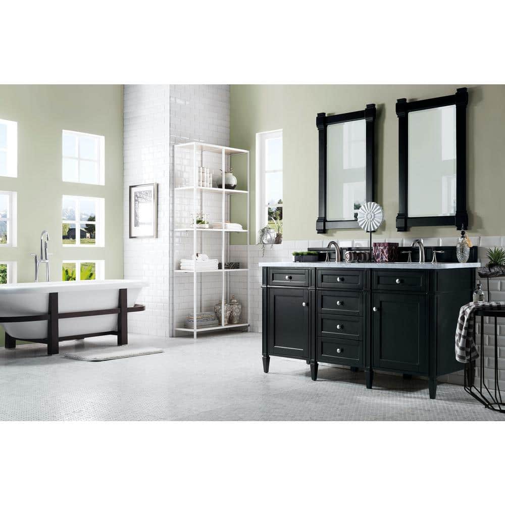 James Martin Vanities Brittany Black Onyx Rectangular Wall Mirror 21.7 x 39.2 Inches