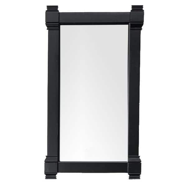 James Martin Vanities Brittany Black Onyx Rectangular Wall Mirror 21.7 x 39.2 Inches