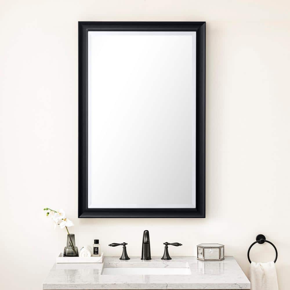 James Martin Vanities Glenbrooke 26" x 40" Black Onyx Vanity Mirror