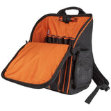 Klein Tools Tradesman Pro 17.25 in Tool Station Backpack with Worklight, 21 Pockets, 1680D Ballistic Nylon