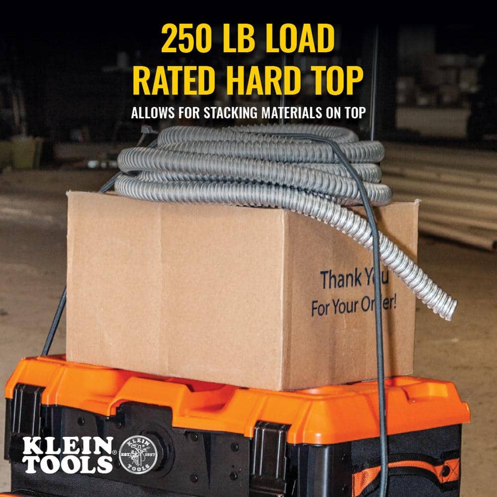 Klein Tools Tradesman Pro Tool Master Rolling Tool Bag, 22 in., 19 Pockets (Model 55473RTB)