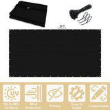 Privacy Fence Screen 8 x 200 ft. Black Customized Outdoor Mesh Panels for Backyard, Construction Site with Zip Ties