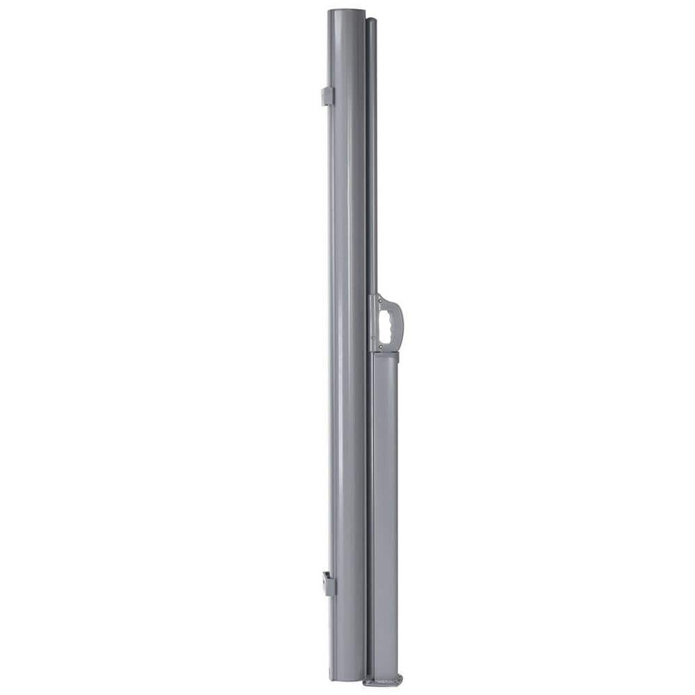 118.5 in. W x 63 in. H Patio Retractable Folding Side Awning Screen Privacy Divider