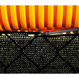 68 in. x 50 ft. Black Mesh Fabric Privacy Fence Screen with Integrated Button Hole