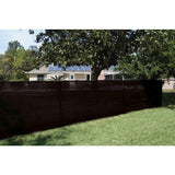 68 in. x 50 ft. Black Mesh Fabric Privacy Fence Screen with Integrated Button Hole