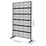 Outdoor Privacy Screens and Panels for Patio Metal Privacy Fence Screen with Freestanding Decorative Room Divider