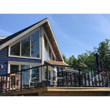 Peak Aluminum Railing 4 in. x 4 in. Black Aluminum Deck Railing Post Base Cover for 42 in. high system