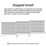 FORGERIGHT Deco Grid 5ft H x 4ft W Black Steel Gate