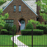 FORGERIGHT Osprey 4 ft. W x 4 ft. H Black Aluminum Fence Gate