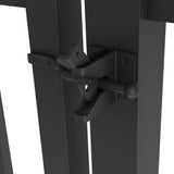 FORGERIGHT Osprey 4 ft. W x 4 ft. H Black Aluminum Fence Gate
