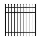 FORGERIGHT Osprey 4 ft. W x 4 ft. H Black Aluminum Fence Gate