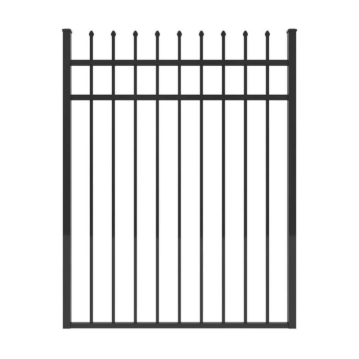 FORGERIGHT Osprey 4 ft. W x 5 ft. H Black Aluminum Fence Gate