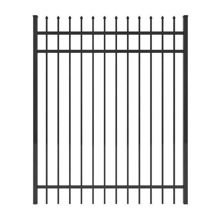FORGERIGHT Osprey 5 ft. W x 6 ft. H Black Aluminum Fence Gate