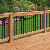 Precision Black Round Plastic Baluster Connectors (20-Pack)
