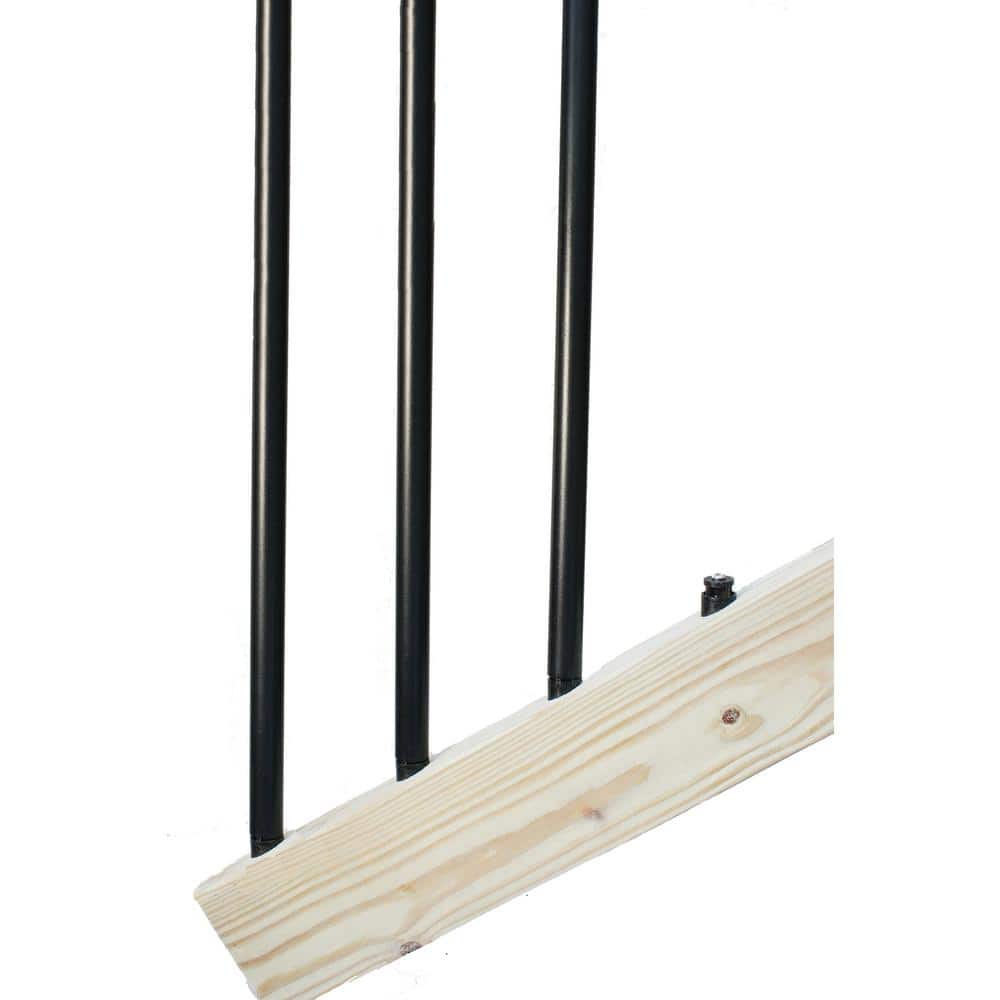Precision Black Round Plastic Baluster Connectors (20-Pack)
