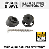 Precision Black Round Plastic Baluster Connectors (20-Pack)