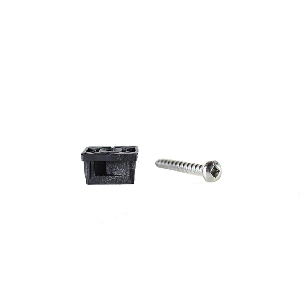 Precision Black Square Plastic Baluster Connectors (20-Pack)