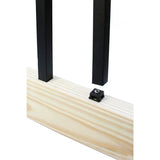 Precision Black Square Plastic Baluster Connectors (20-Pack)