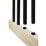 Precision Black Square Plastic Baluster Connectors (20-Pack)