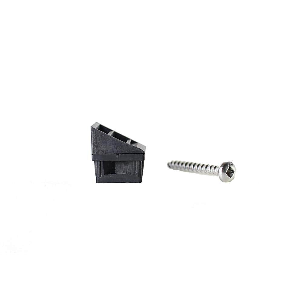 Precision Black Square Plastic Baluster Connectors (20-Pack)