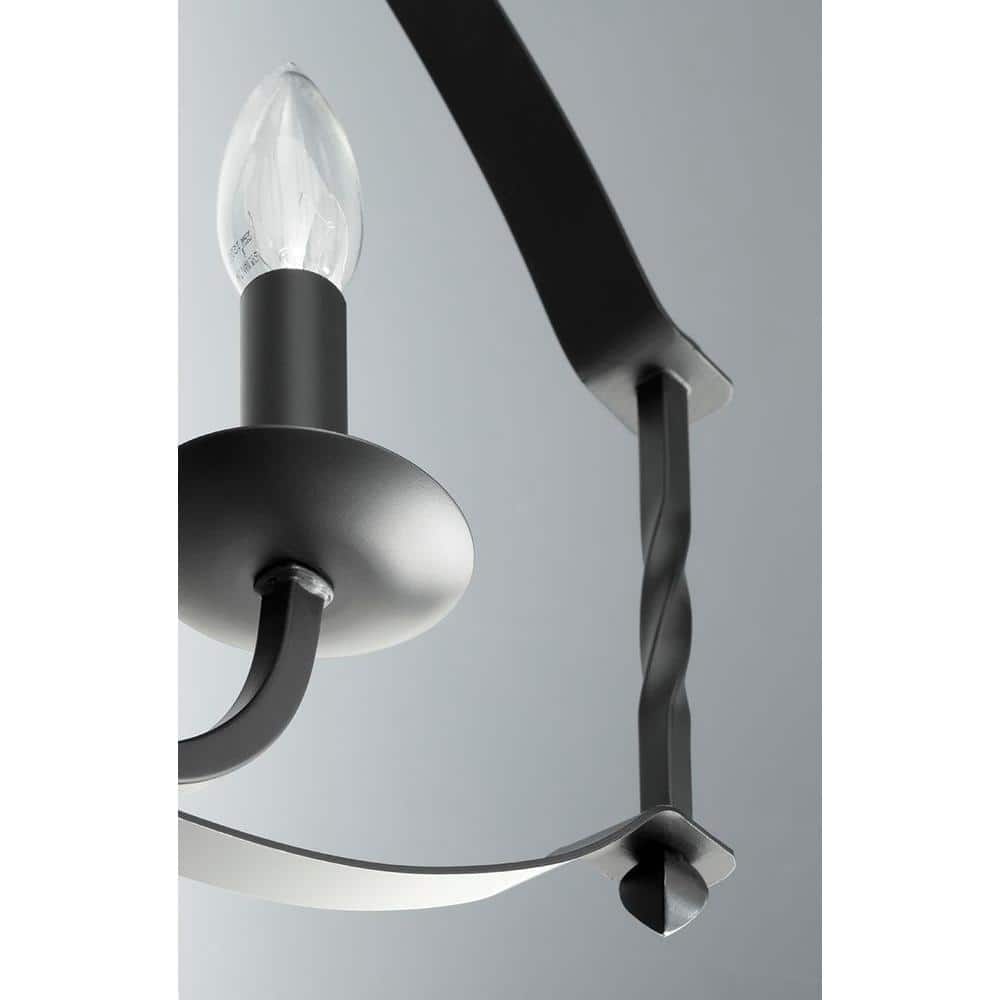 Progress Lighting Greyson Collection 6-Light Black Chandelier