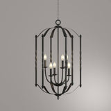 Progress Lighting Greyson Collection 6-Light Black Chandelier