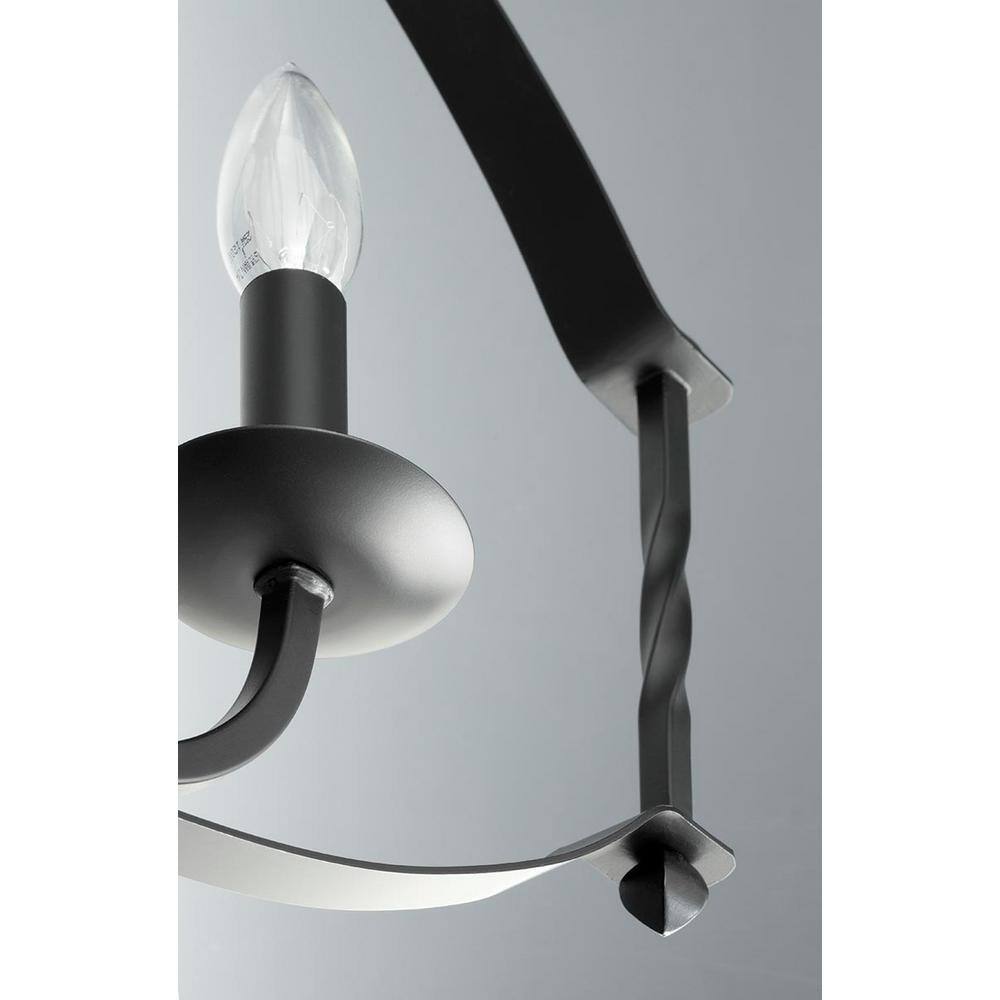Progress Lighting Greyson Collection 6-Light Black Chandelier
