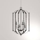 Progress Lighting Greyson Collection 6-Light Black Chandelier