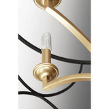 Progress Lighting Landree Collection 3-Light Matte Black Luxe Chandelier Light