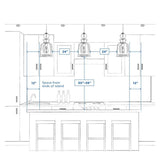 Progress Lighting Bowman Collection 9-Light Matte Black Clear Chiseled Glass Coastal Chandelier Light