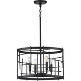 Progress Lighting Torres Collection 4-Light Textured Black Modern Chandelier Light