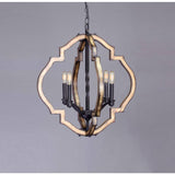 Progress Lighting Spicewood Collection 4-Light Gilded Iron Farmhouse Chandelier Light
