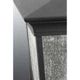 Progress Lighting Arrive Collection 1-Light Textured Black LED Outdoor Post Lantern, 9 in. x 15-7/8 in.