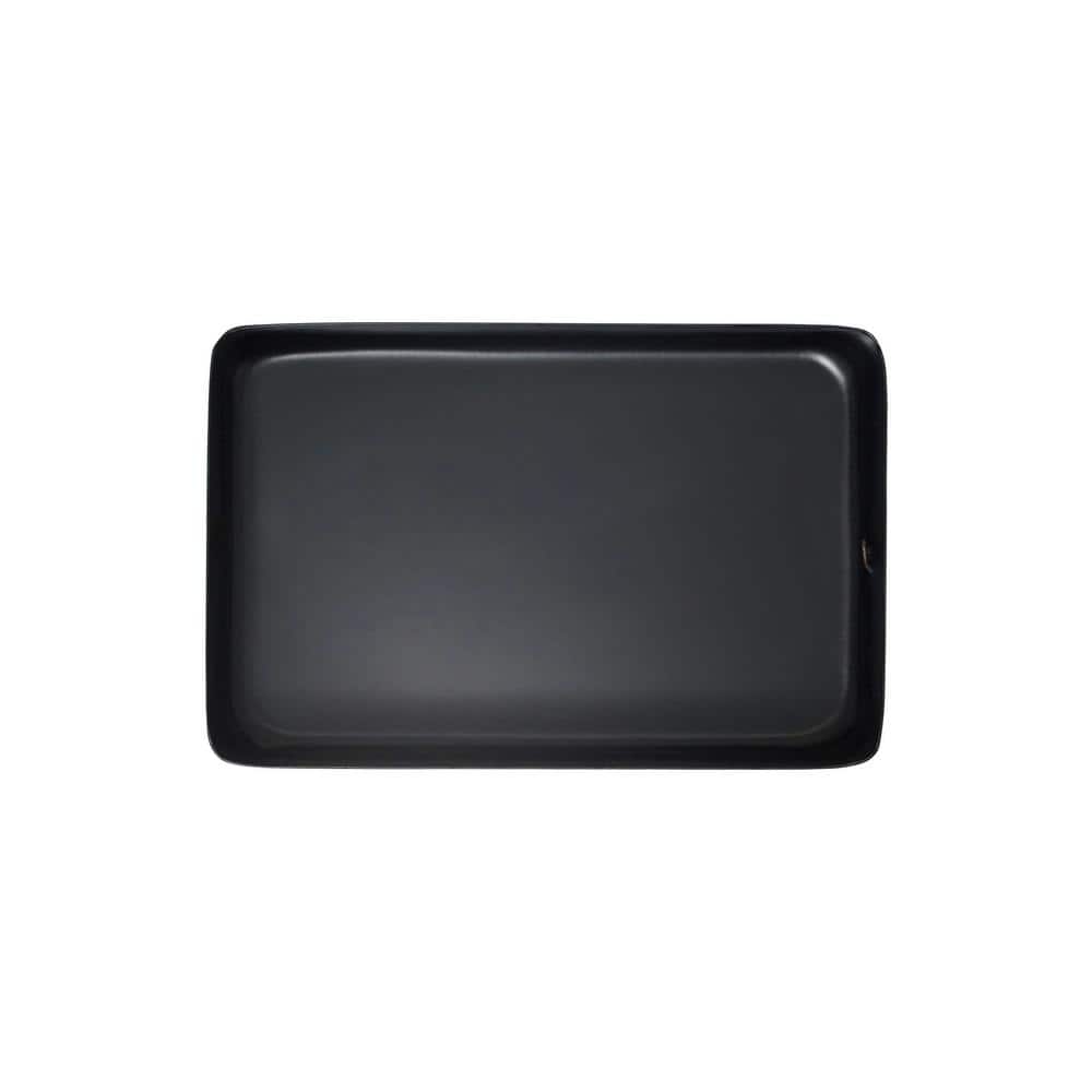 Protectyte 4 in. x 6 in. Black Stainless Steel Flat Top Post Cap with 3/4 in. Lip