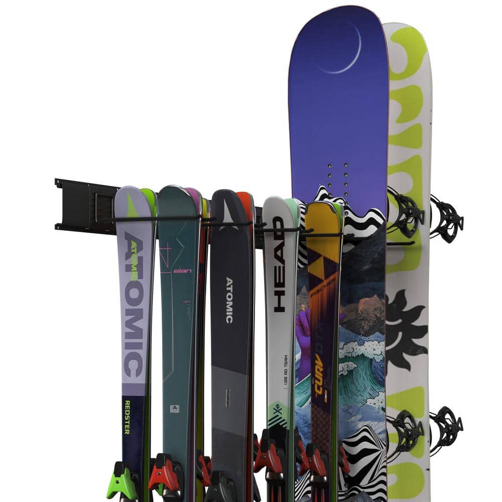RAD Sportz 265 lbs. Capacity Ski or Snowboard Wall Mount Garage Storage Rack