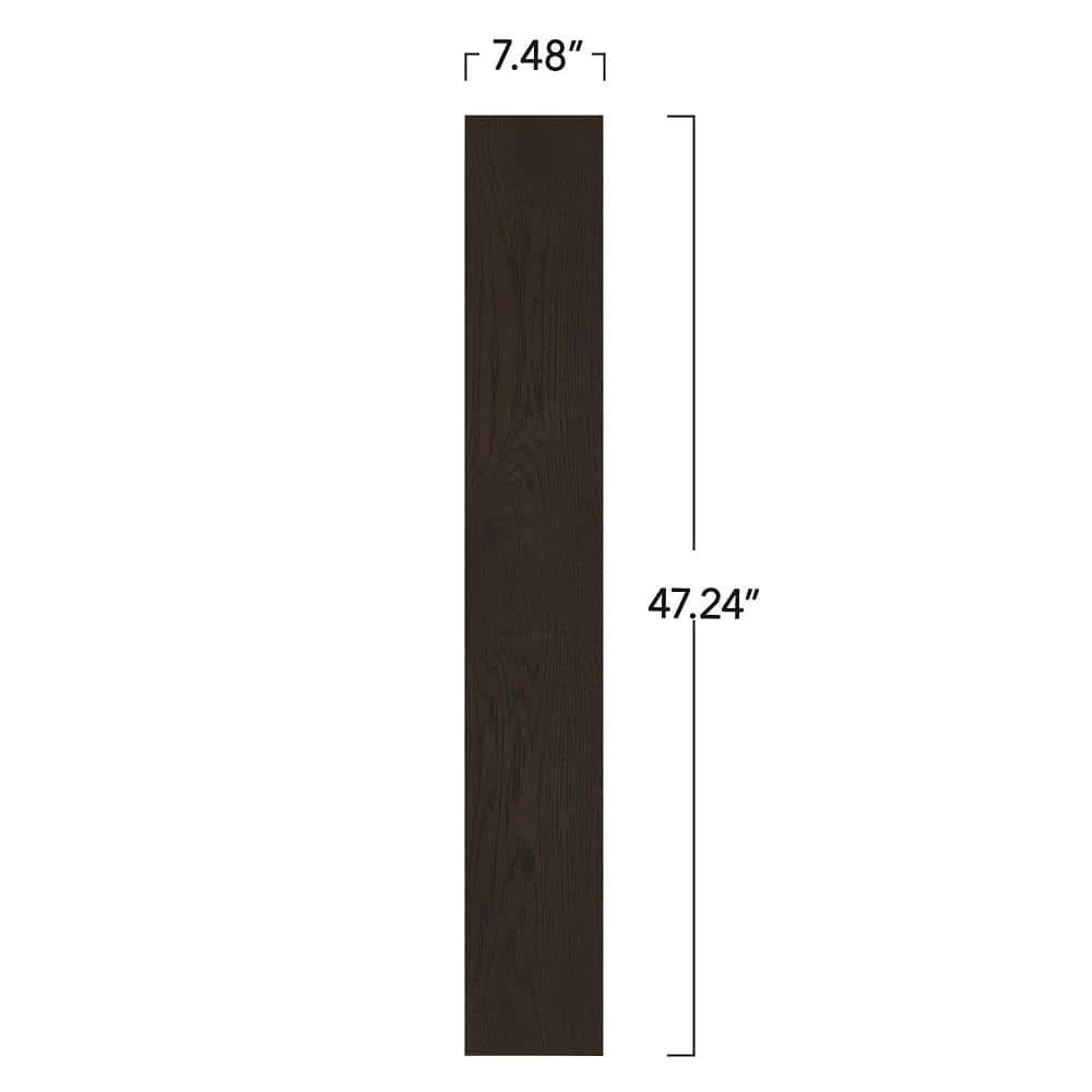 Pergo Defense+ Black Raven Oak 3/8 in. T x 7.5 in. W Click Lock Wire Brushed Engineered Hardwood Flooring (24.54 sq. ft./Case)