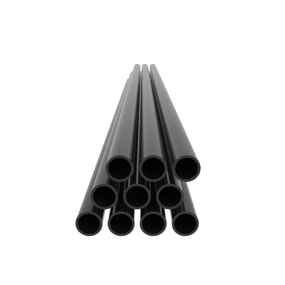 RDI Transform Aluminum Round Balusters Level with 42 in. Rail Height in Black (10-Pieces per Pack)