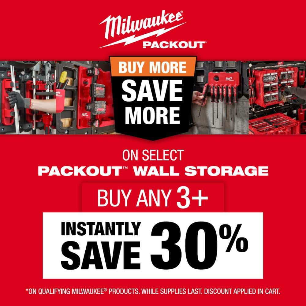 Milwaukee PACKOUT Large Magnetic Bin Tool Holder, 8 in W x 4 in D x 2 in H