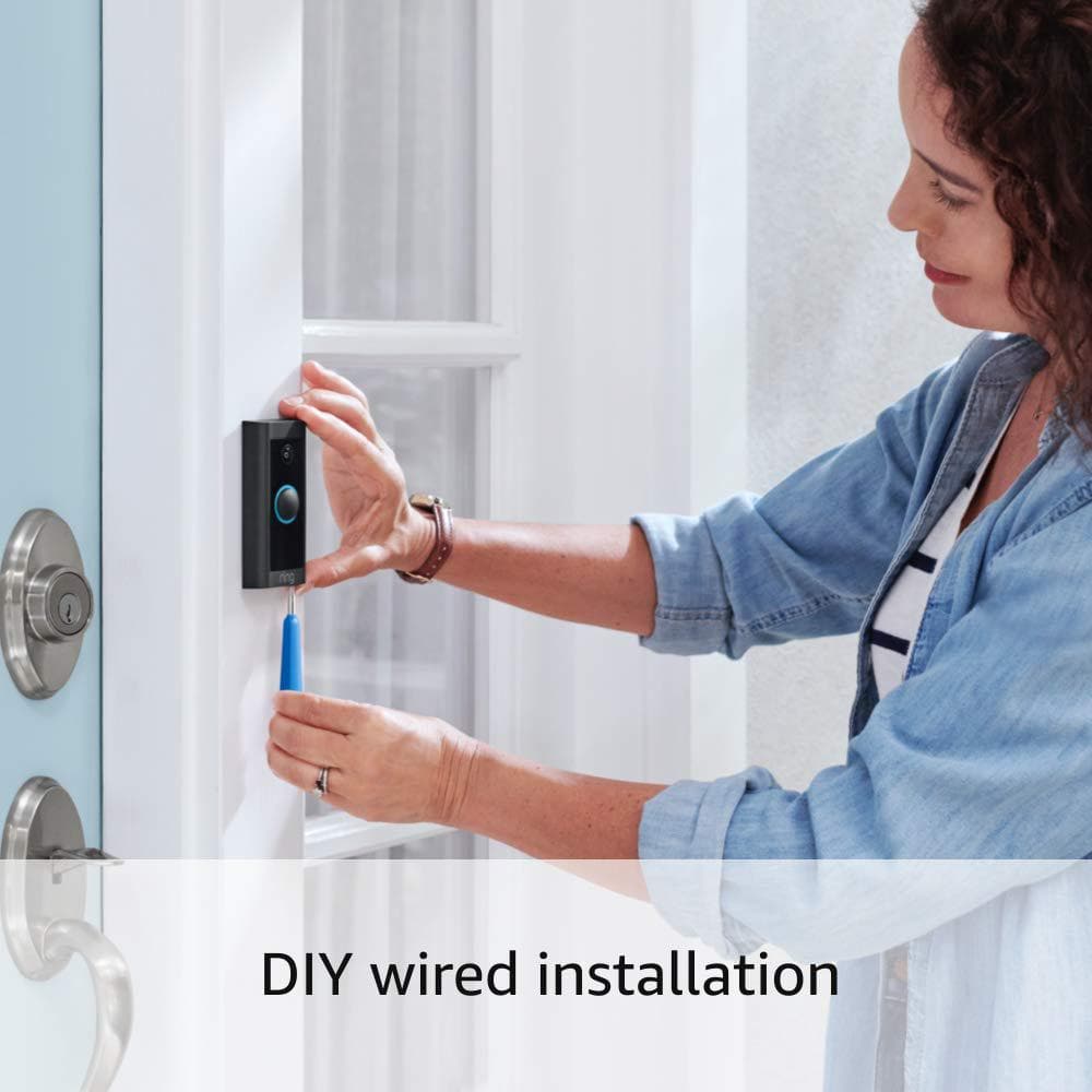 Ring Video Doorbell Wired - Smart WiFi Doorbell Camera with 2-Way Talk, Night Vision and Motion Detection