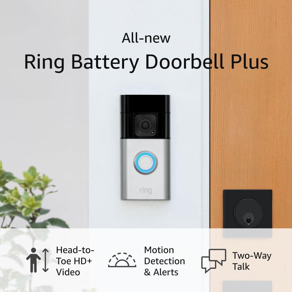 Ring Video Doorbell Battery Plus with Spotlight Cam Battery, Black