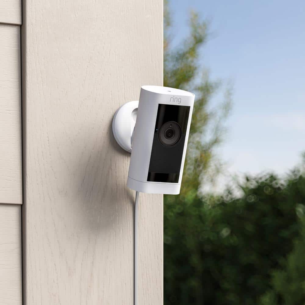Ring Stick Up Cam Pro Plug in Indoor/Outdoor Security Camera with 3D Motion Detection, HDR Video & Color Night Vision, Black