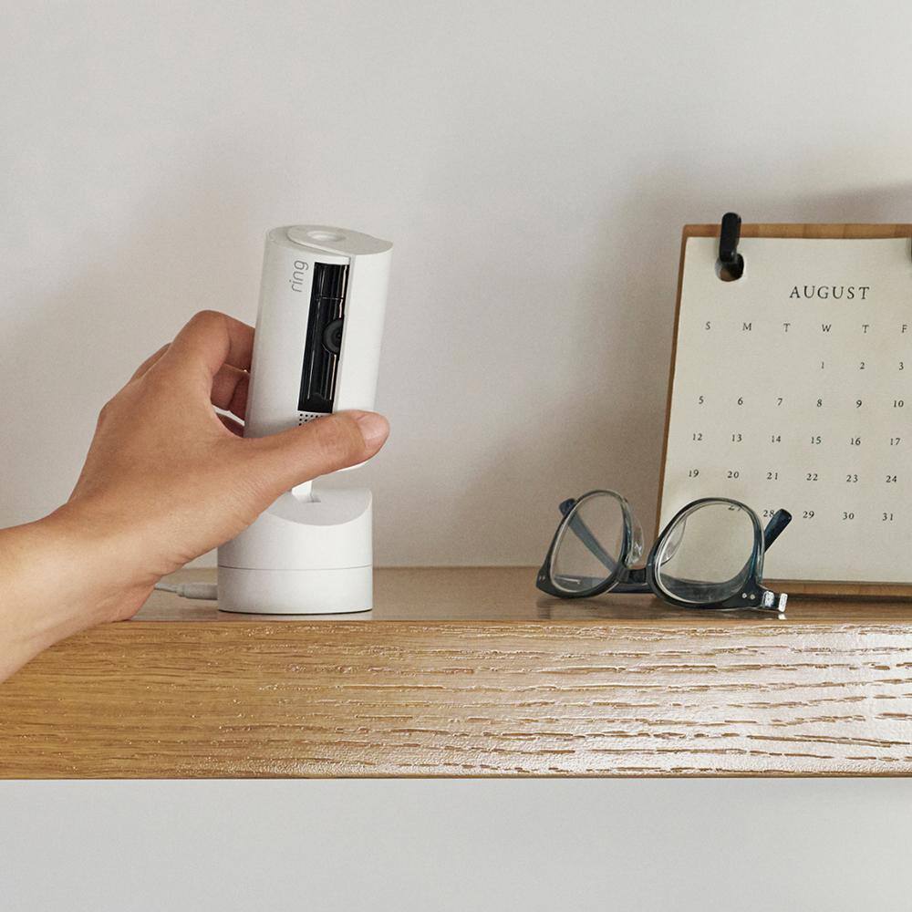 Ring Pan-Tilt Indoor Cam Plug-in Security Camera with 360° Horizontal Pan Coverage, Live View and Two-Way Talk, Black