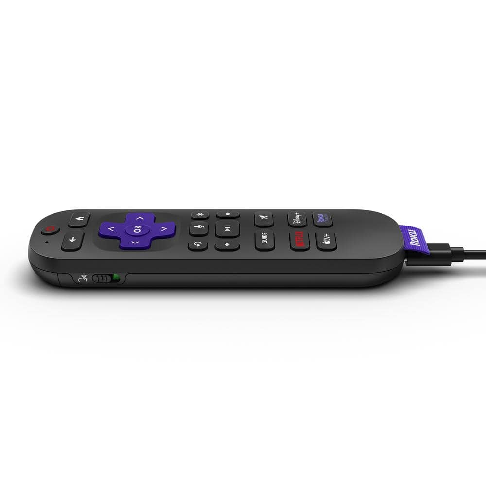 Roku Roku Voice Remote Pro 2nd Edition, Rechargeable Replacement Voice Remote, Backlit Buttons, and Hands-free Voice Controls