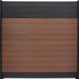 EuroFence Euro Style 6 ft. H x 6 ft. W Black Top Black Rose Aluminum/Composite Horizontal Fence Section