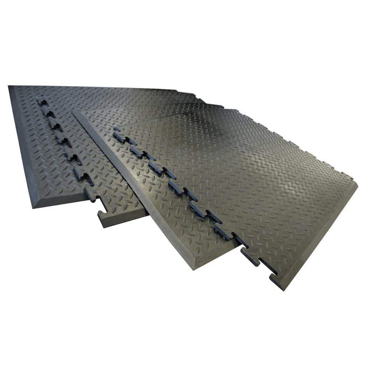 Rubber-Cal Foot-Rest Interlocking Anti-Fatigue Floor Mat, Finished Tile – 1/2 in x 28 in x 31 in