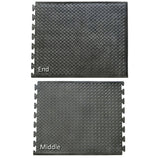 Rubber-Cal Foot-Rest Interlocking Anti-Fatigue Floor Mat, Finished Tile – 1/2 in x 28 in x 31 in