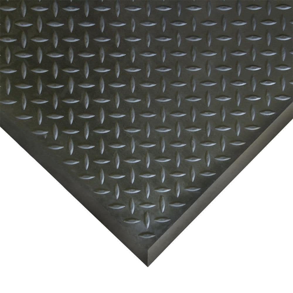 Rubber-Cal Foot-Rest Interlocking Anti-Fatigue Floor Mat, Finished Tile – 1/2 in x 28 in x 31 in