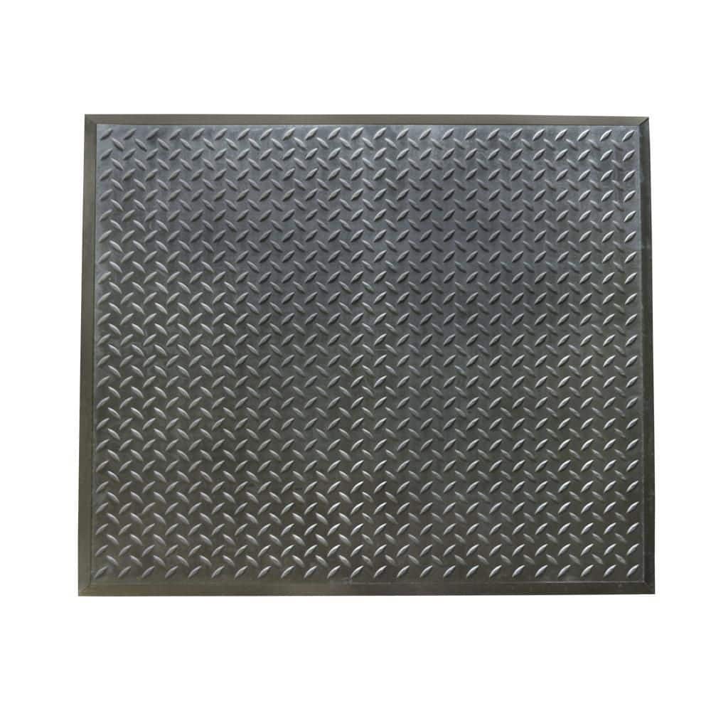 Rubber-Cal Foot-Rest Interlocking Anti-Fatigue Floor Mat, Finished Tile – 1/2 in x 28 in x 31 in
