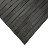 Rubber-Cal "Wide-Rib" Corrugated Rubber Floor Mat – 1/8 in. x 3 ft. x 4 ft., Black Rubber Roll